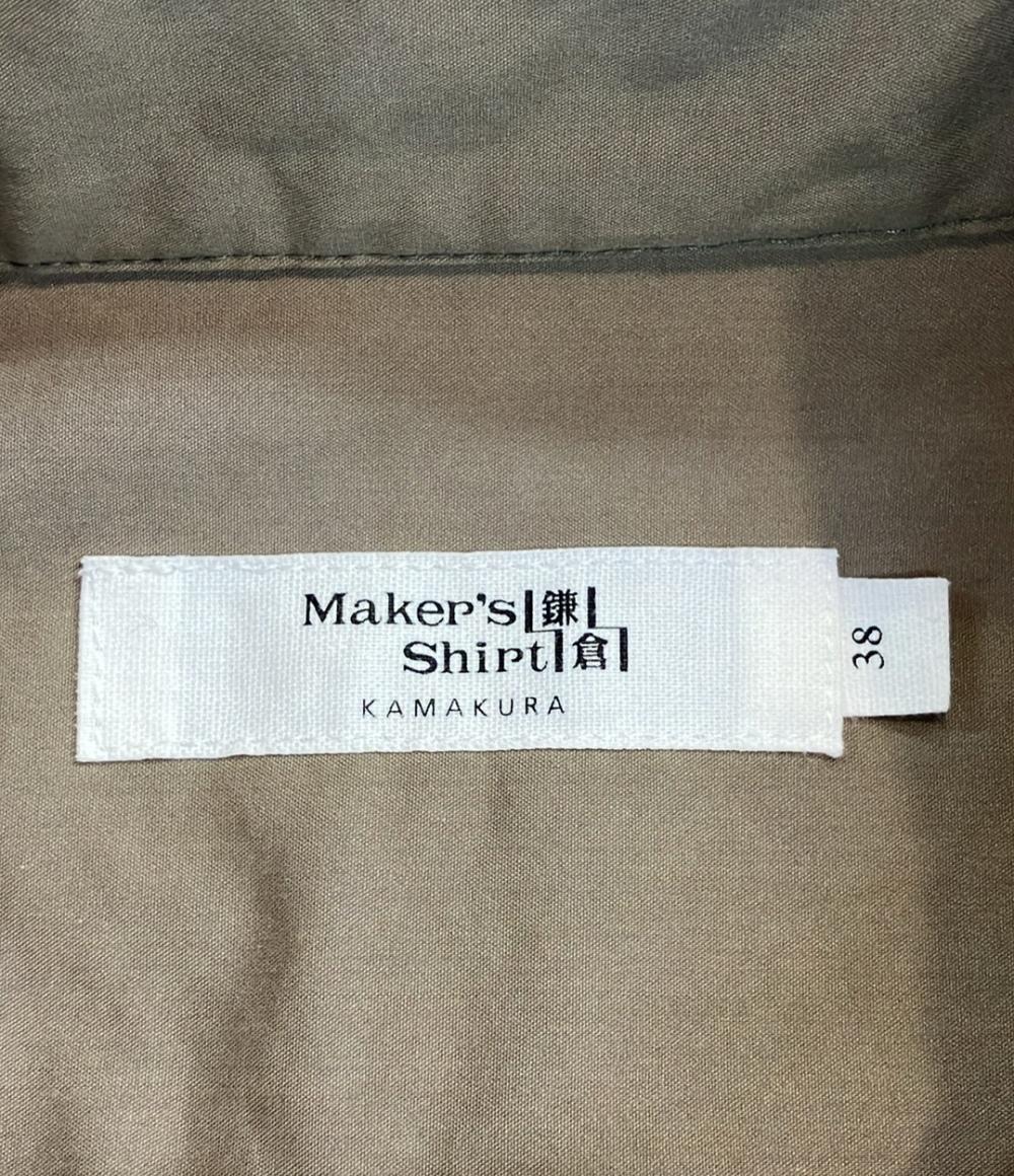 メーカーズシャツ鎌倉 長袖シャツワンピース 2NGP15 レディース SIZE 38 (S) MAKERS SHIRTS 鎌倉