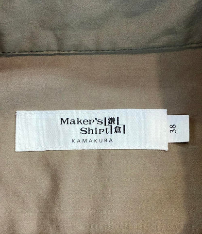 メーカーズシャツ鎌倉 長袖シャツワンピース 2NGP15 レディース SIZE 38 (S) MAKERS SHIRTS 鎌倉