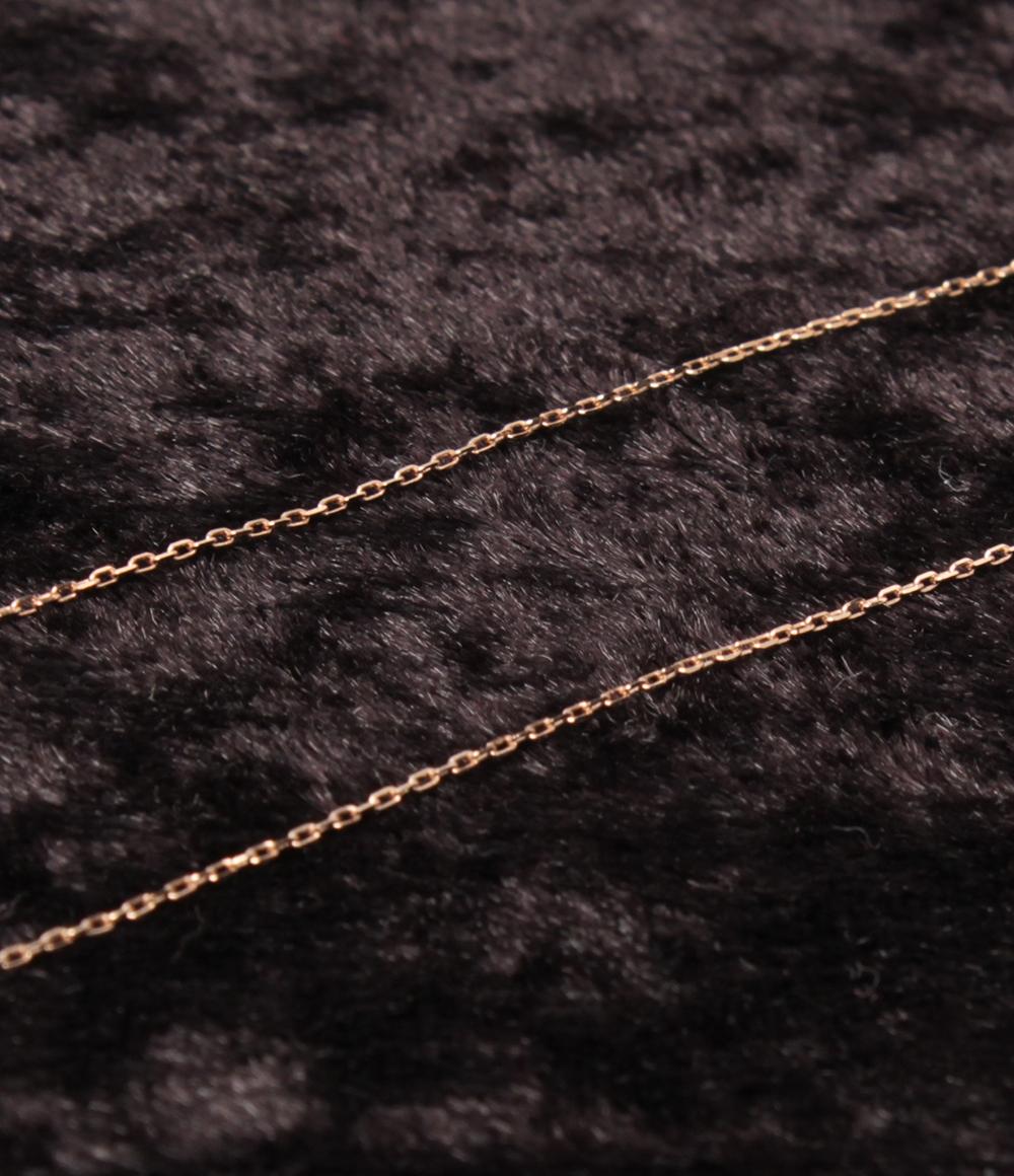 美品 canal4℃ ネックレス K10 ジルコニア レディース カナルヨンドシー