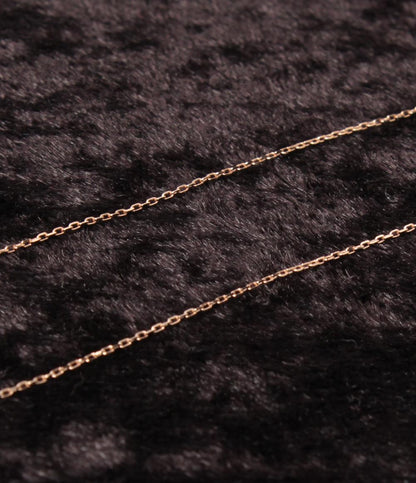 美品 canal4℃ ネックレス K10 ジルコニア レディース カナルヨンドシー