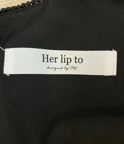 Her lip to 長袖ワンピース  Social Lace Flare Dress 1244305159 レディース SIZE M ハーリップトゥ