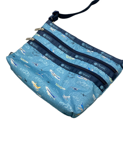 美品 LeSportsac ショルダーバッグ 斜め掛け ANAコラボ 飛行機柄 レディース レスポートサック