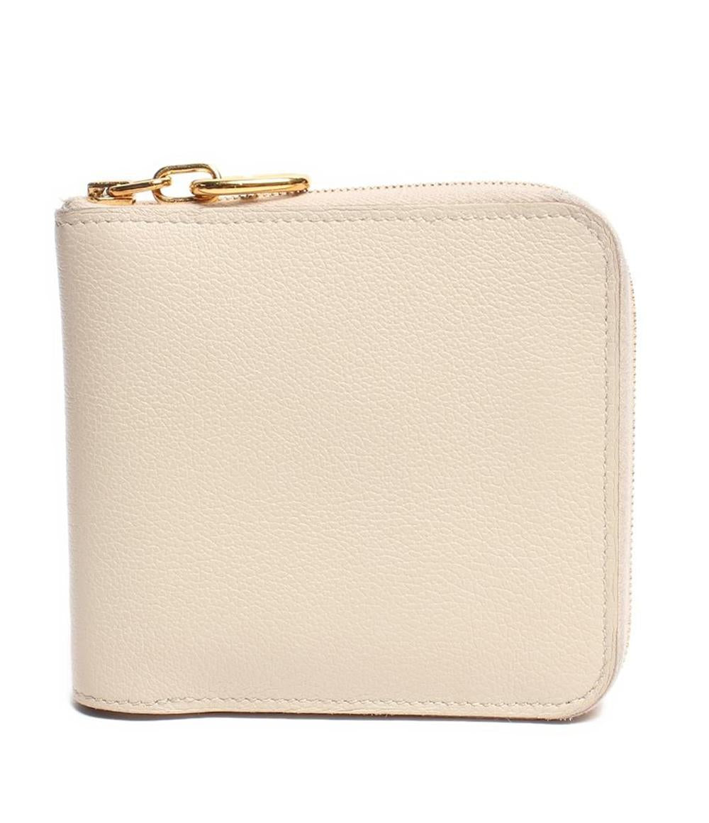 エルメス 二つ折り財布 ラウンドジップ B刻印 シルバー金具 ジップアンゴー シェーヌダンクル レディース HERMES