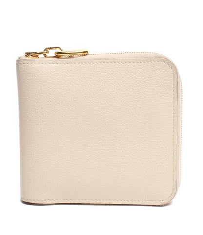 エルメス 二つ折り財布 ラウンドジップ B刻印 シルバー金具 ジップアンゴー シェーヌダンクル レディース HERMES