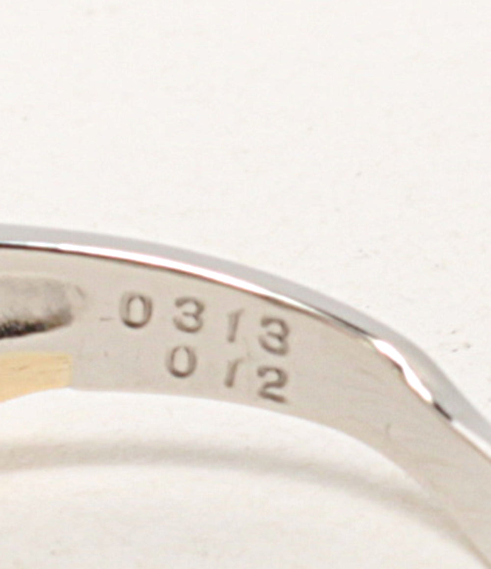 美品 リング 指輪 K18 Pt900 ダイヤ0.313ct 0.12ct      レディース SIZE 11号 (リング)