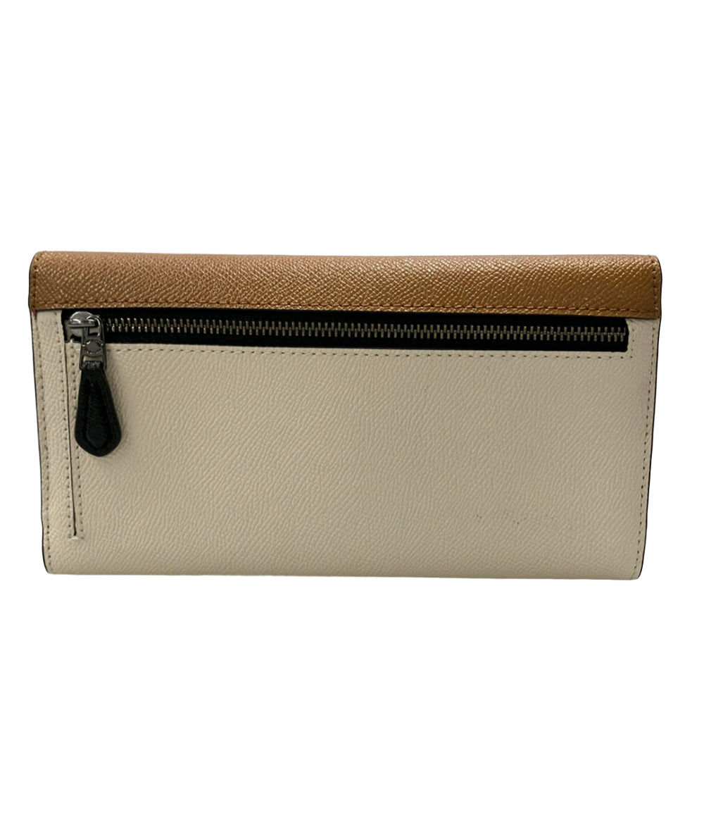 美品 COACH 三つ折り長財布 F87932 レディース コーチ