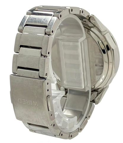 セイコー 腕時計 WIRED ワイアード ソーラー ブルー V176-0AK0 メンズ SEIKO