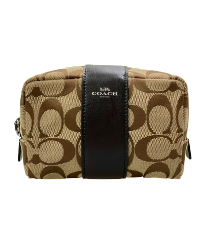 美品 COACH ポーチ コスメポーチ シグネチャー F21497 レディース コーチ
