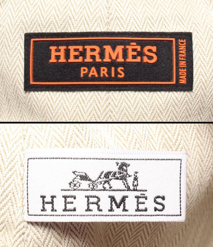 美品 HERMES ショルダーバッグ 斜め掛け ボディバッグ シルバー金具 トワルシェブロン キャバリエ レディース メンズ エルメス