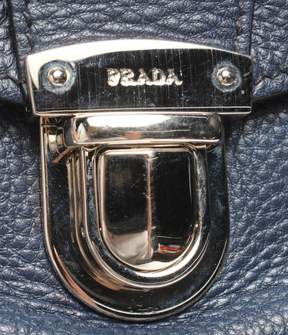 PRADA レザー ミニボストンバッグ 2way ハンドバッグ ショルダーバッグ 斜め掛け レディース プラダ