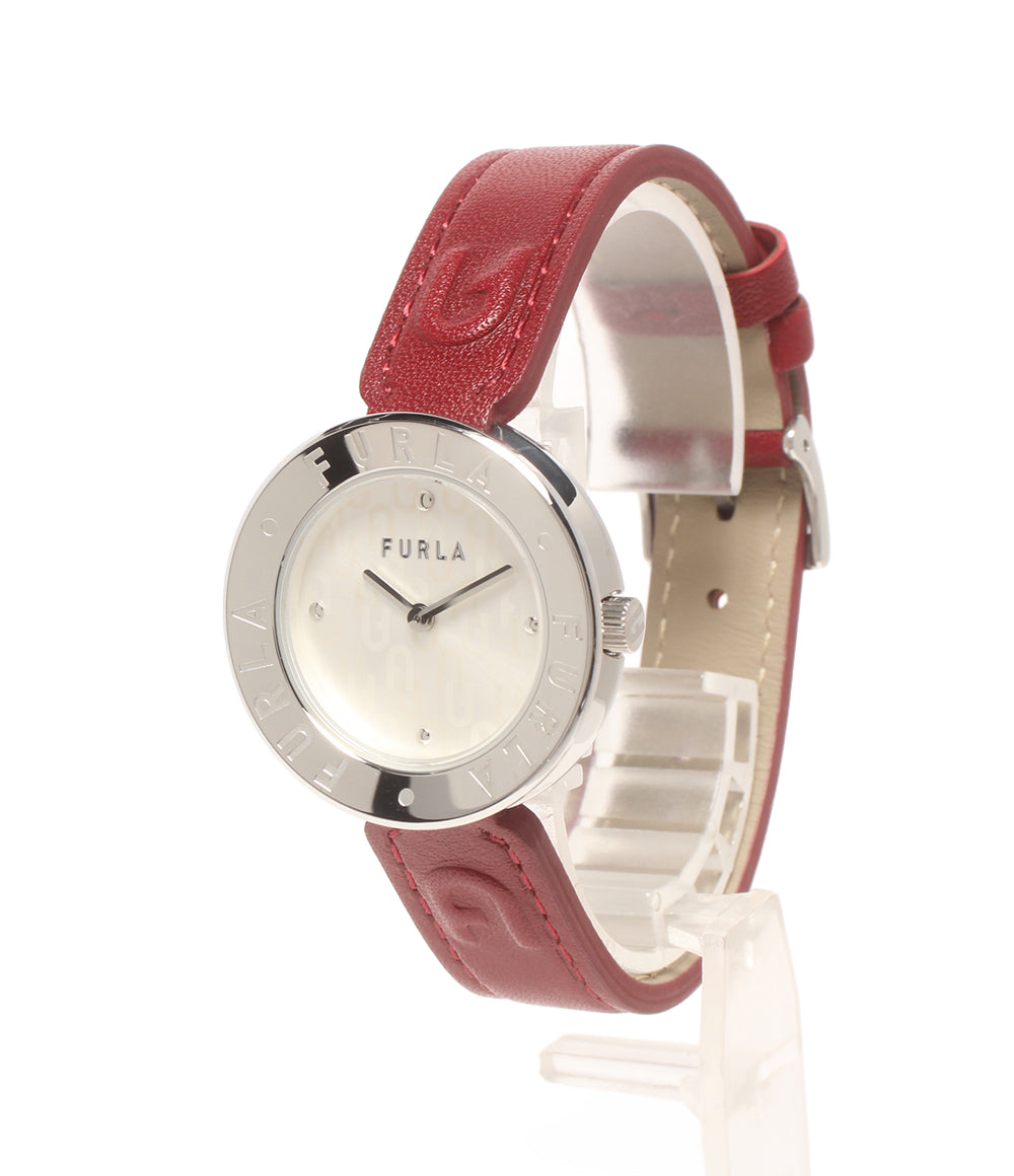 美品 FURLA 腕時計 エッセンシャル クオーツ シルバー WW00004001L1 レディース フルラ