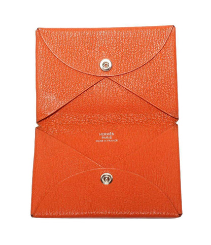 HERMES カードケース X刻印 シルバー金具 カルヴィ レディース メンズ エルメス