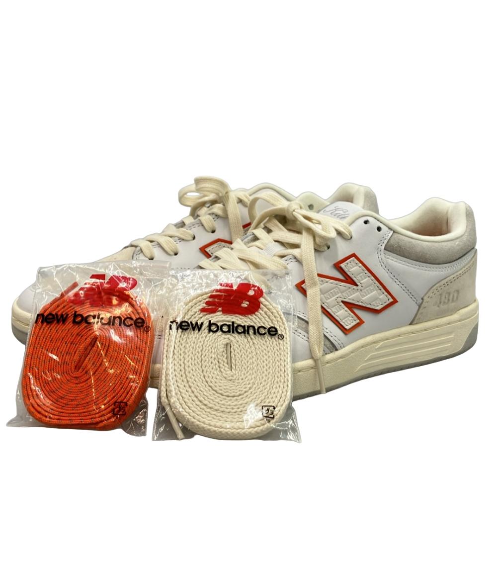 美品 NEW BALANCE ローカットスニーカー ×キス  ヌメリック480 マディソンスクエアガーデン NM480NYK メンズ SIZE 28.5 (XL) ニューバランス