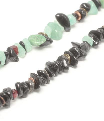 美品 VIVIFY RADIO EVA ネックレス エヴァンゲリオン Pebble＆ Metal Chip's Beads Cord 闇夜 ユニセックス ビビファイ