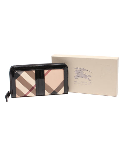BURBERRY ラウンドファスナー長財布 メンズ バーバリー