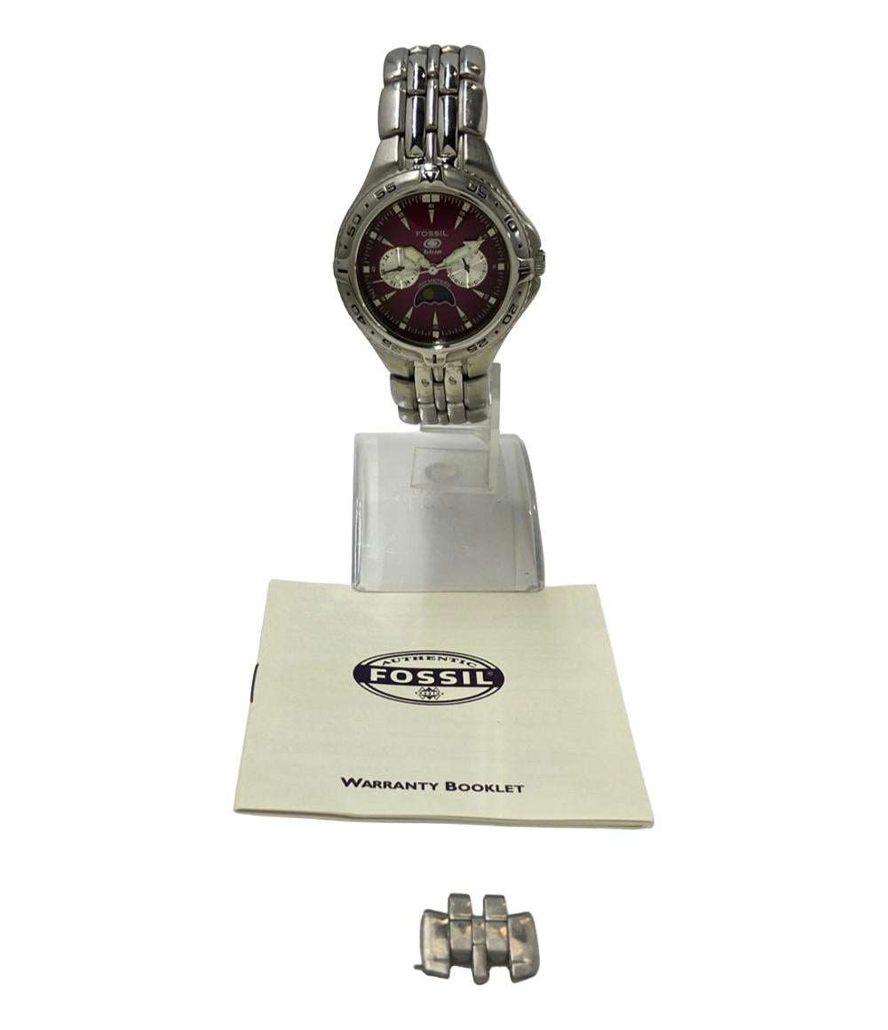 フォッシル 腕時計 クオーツ パープル BQ-9143 メンズ FOSSIL