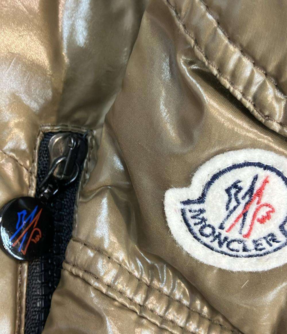 MONCLER ダウンジャケット BADY アニメタグ ワッペン 光沢 フード取り外し可 ショート ダブルジップ 116347 レディース SIZE 1 (M) モンクレール