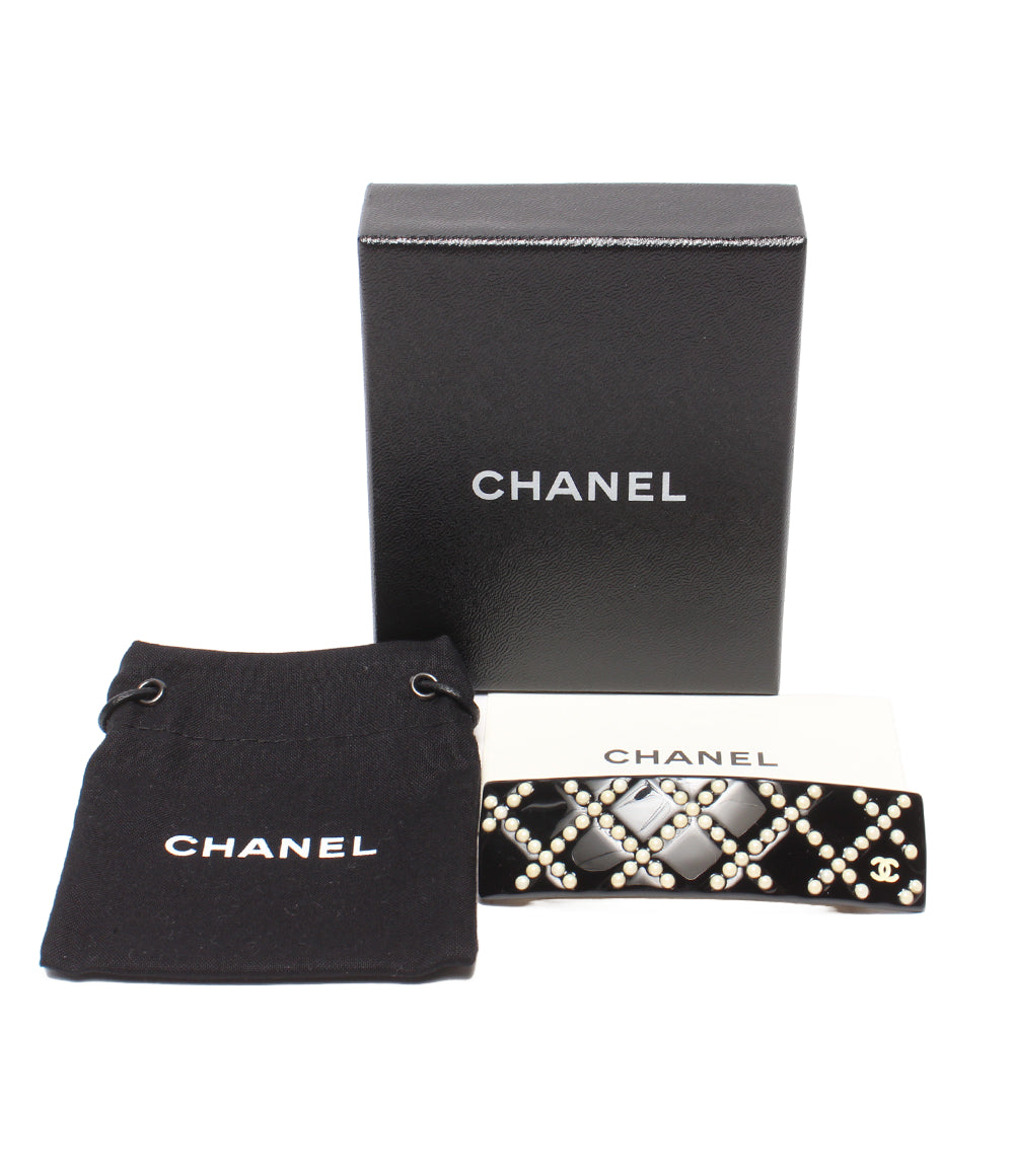 美品 CHANEL バレッタ ココマーク パール 08P レディース シャネル