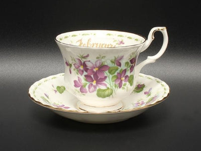 ロイヤルアルバート カップ＆ソーサー フラワー オブ ザ マンス 2月 スミレ ROYAL ALBERT