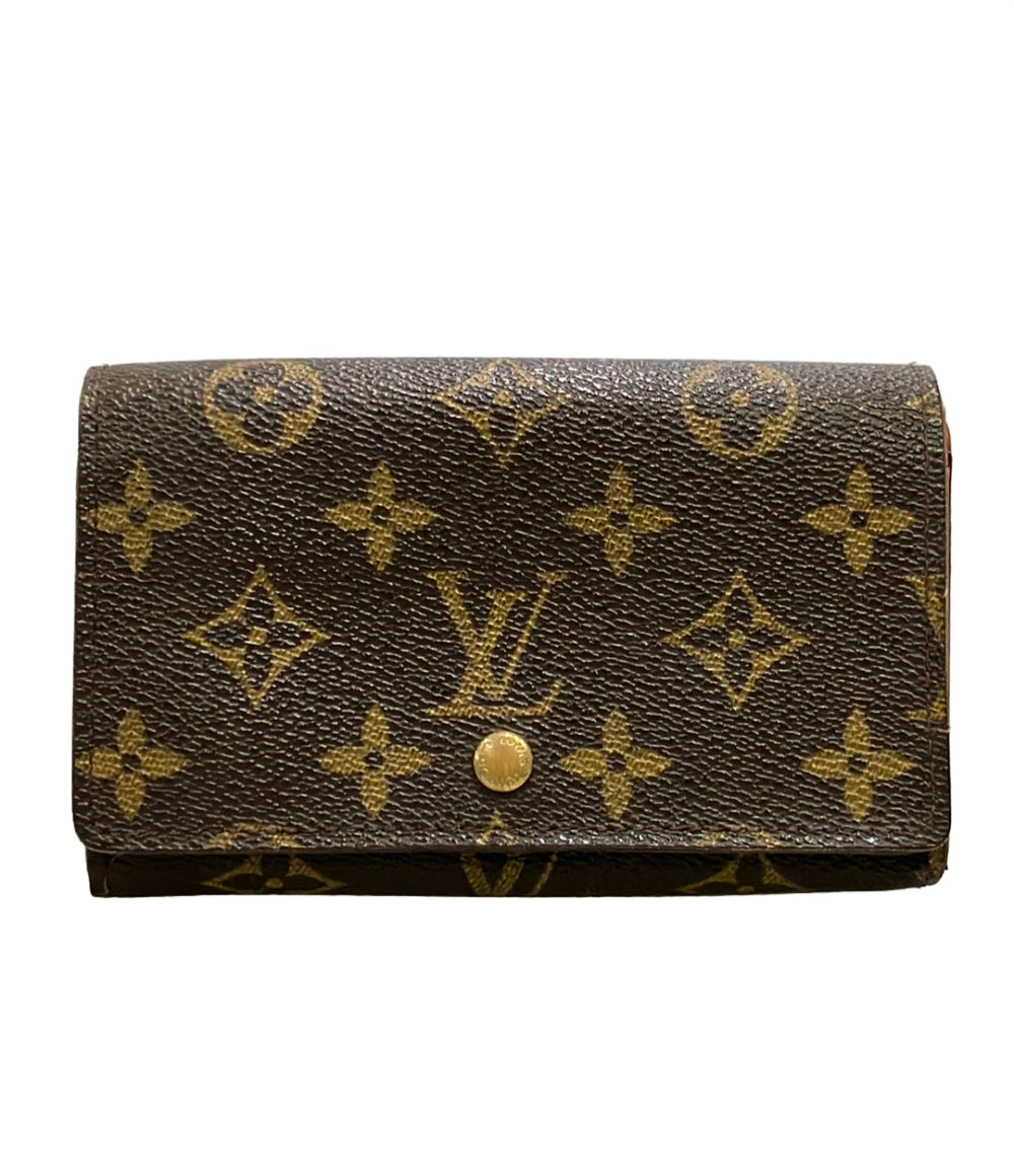 LOUIS VUITTON 二つ折り財布 ポルトモネ ビエ トレゾール モノグラム M61730 レディース ルイ・ヴィトン