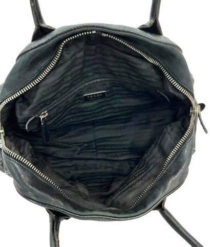 訳あり PRADA トートバッグ ハンドバッグ レザー レディース プラダ