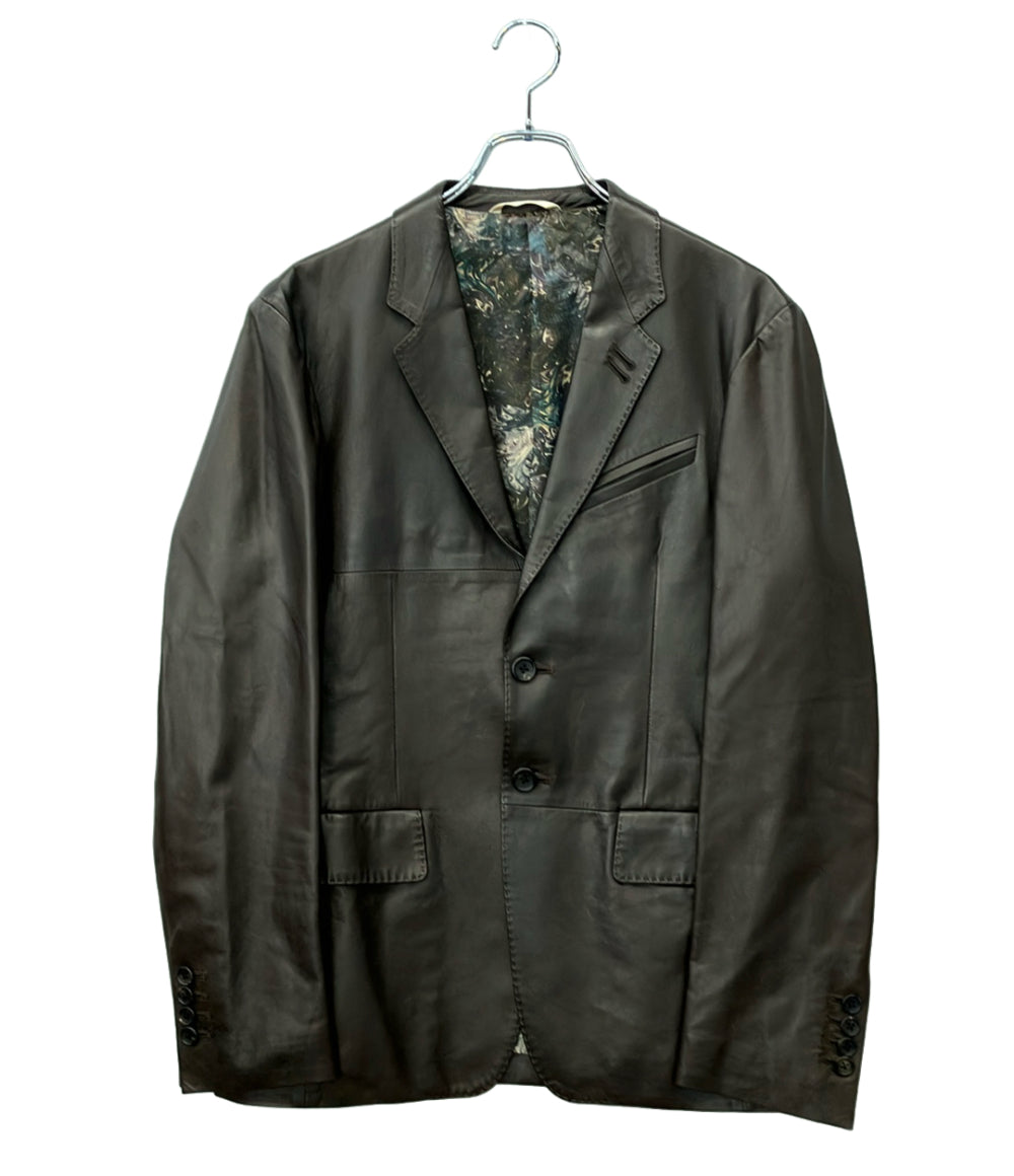 Paul Smith レザーテーラードジャケット ボタン メンズ SIZE L ポール・スミス