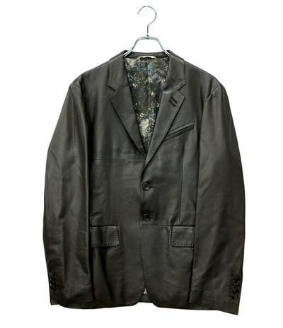 Paul Smith レザーテーラードジャケット ボタン メンズ SIZE L ポール・スミス