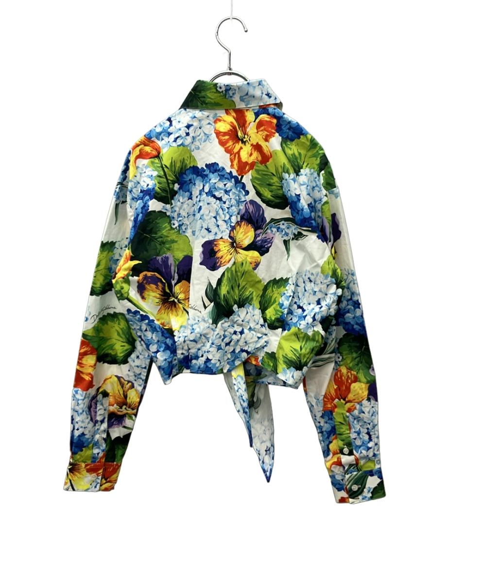 美品 DOLCE&GABBANA 長袖シャツ FloralprintShirt  インポート タグ付き レディース SIZE 38 (S) ドルチェアンドガッバーナ