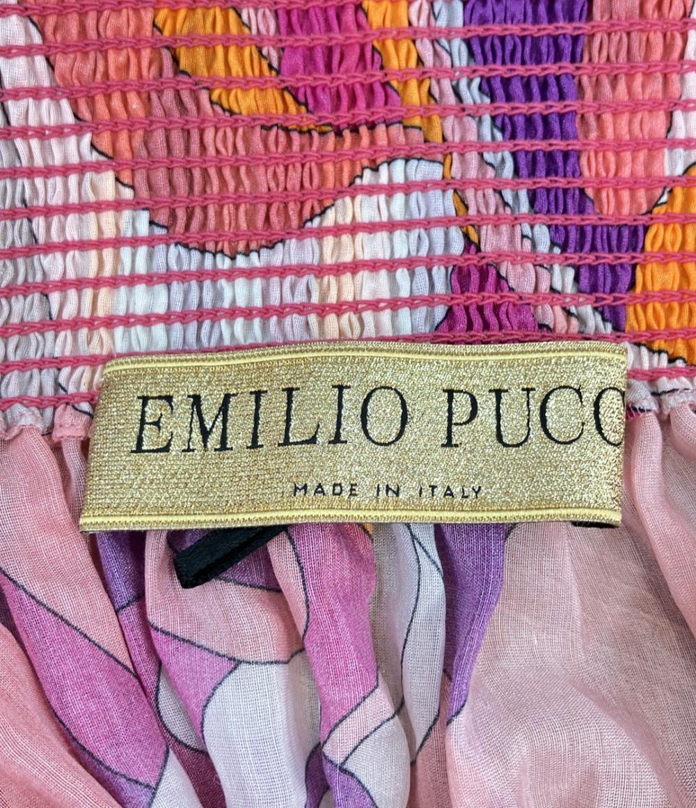 Emilio Pucci 半袖ワンピース  オフショルダー タグ付き 51WG01 レディース SIZE 40 (S) エミリオ・プッチ