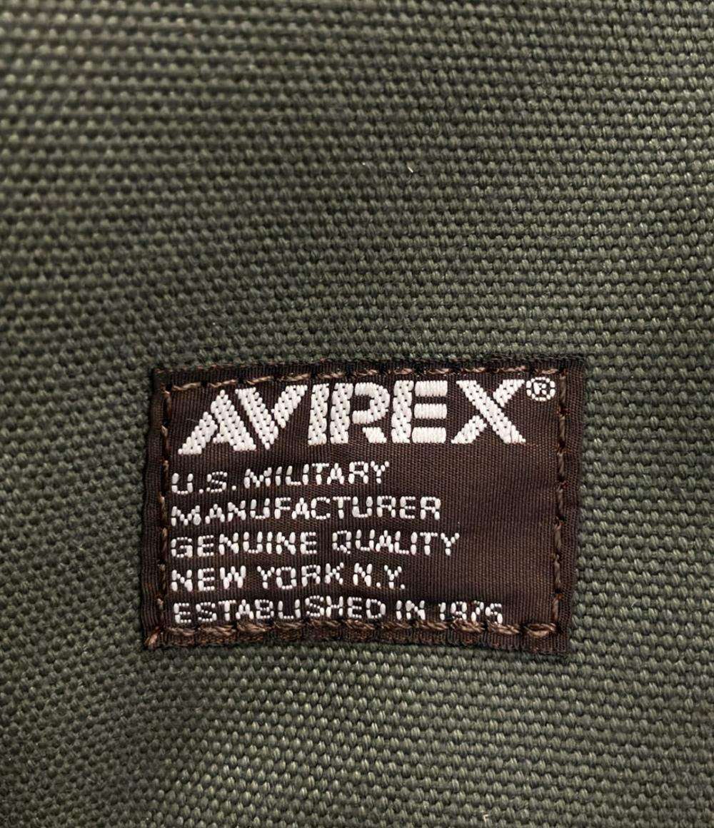 美品 AVIREX ショルダーバッグ レッグバッグ 2WAY 斜め掛け AVX348 メンズ アヴィレックス