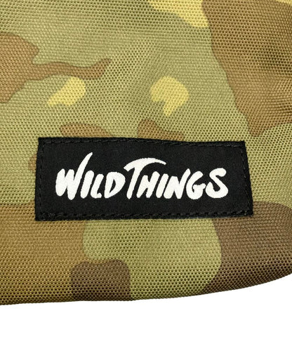美品 WILDTHINGS ショルダーバッグ 斜め掛け カモフラージュ柄 ユニセックス ワイルドシングス