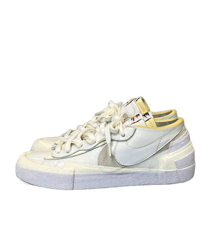 NIKE Sacai ローカットスニーカー Blazer Low White Patent Leather DM6443-100 メンズ SIZE 26.5 ナイキ サカイ