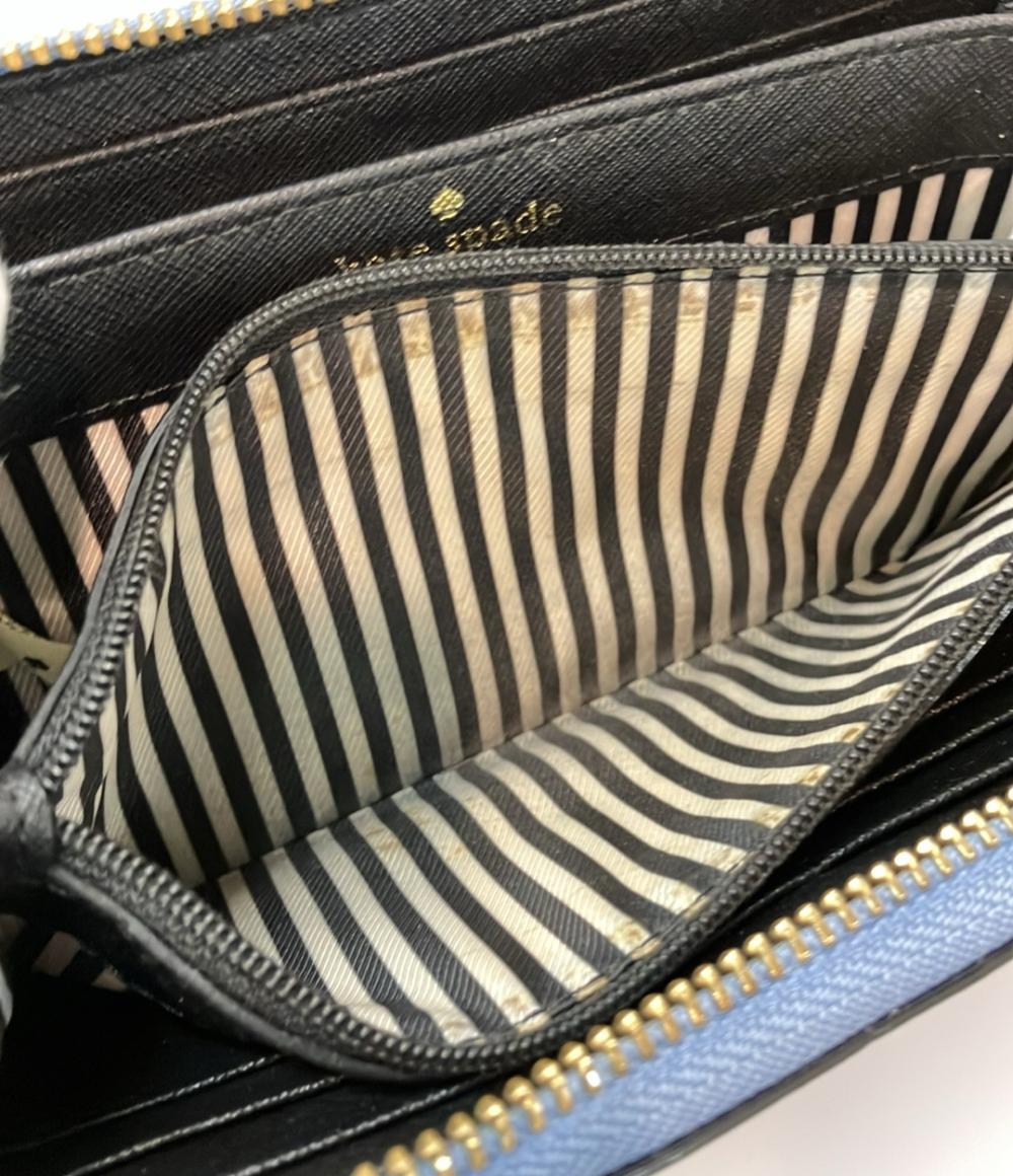 美品 ケイトスペード ラウンドファスナー長財布 レディース Kate Spade