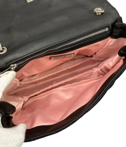 美品 Salvatore Ferragamo キルティング チェーンショルダーバッグ 斜め掛け ヴァラ レディース サルヴァトーレフェラガモ