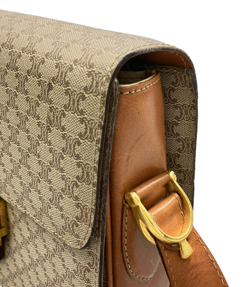 CELINE ショルダーバッグ 斜め掛け ホースキャリッジ マカダム F 08 レディース セリーヌ