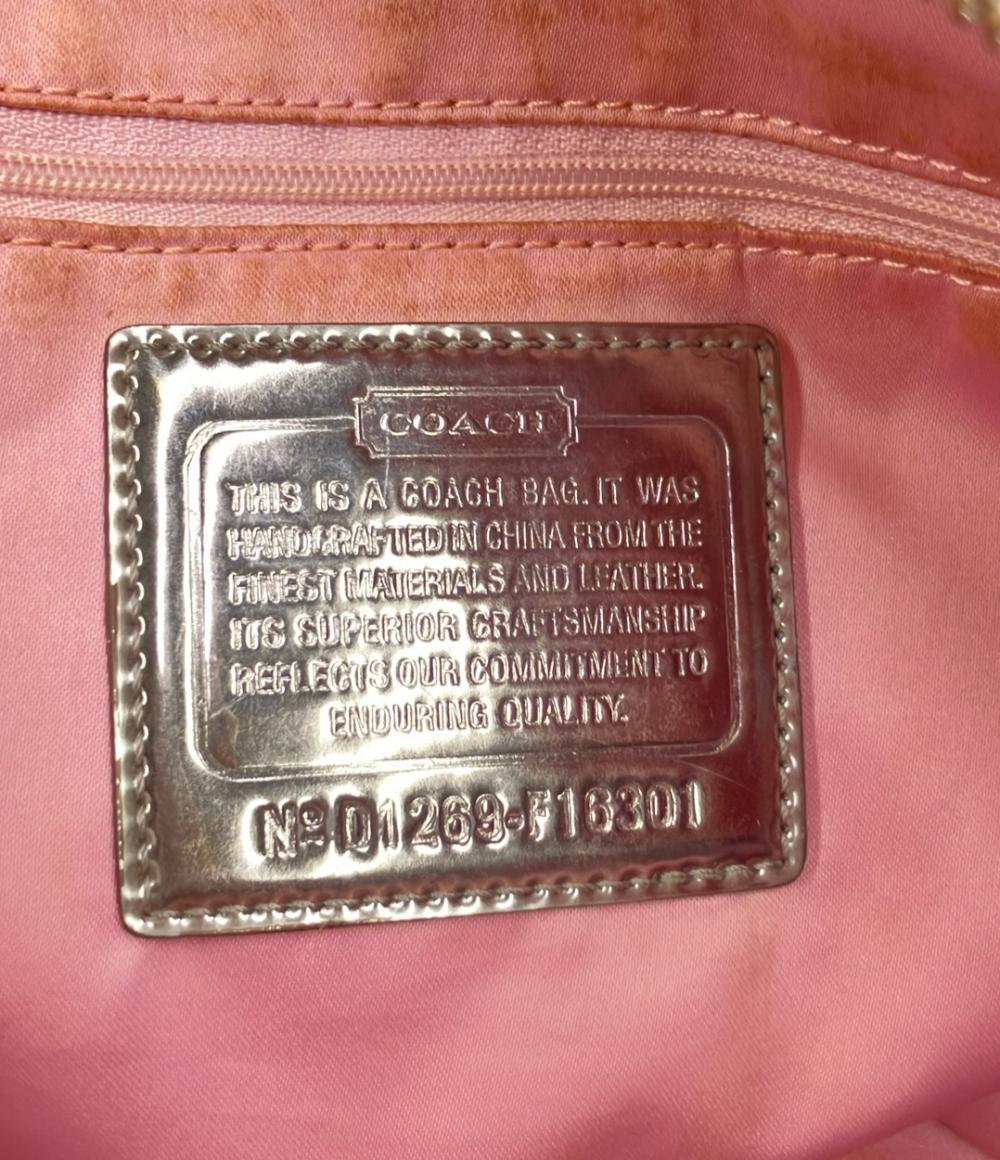 COACH トートバッグ 花柄 ポピー シグネチャー F16301 レディース コーチ