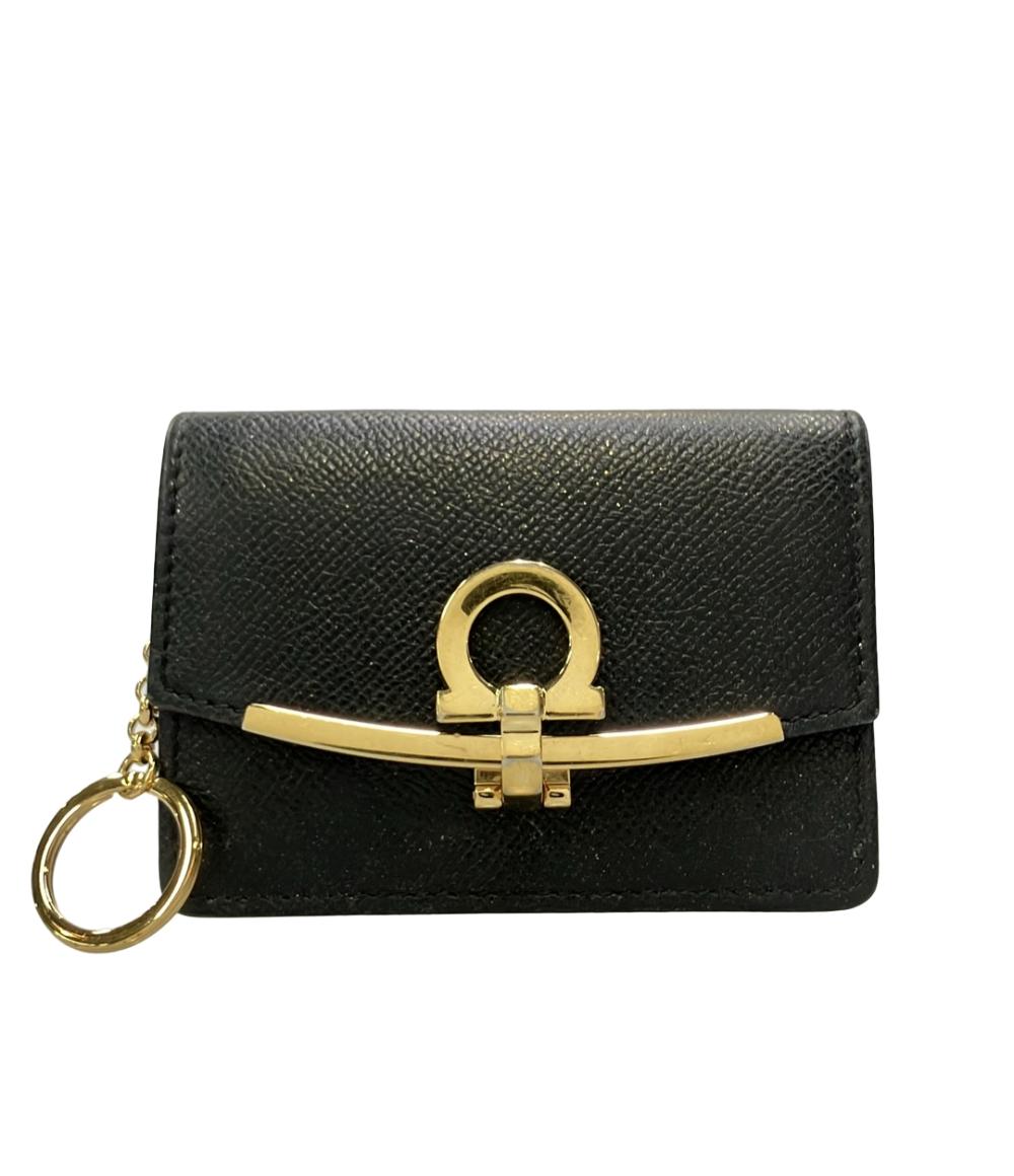 Salvatore Ferragamo カードケース 名刺入れ キーケース キーリング付き ガンチーニ 22D198 レディース サルヴァトーレフェラガモ