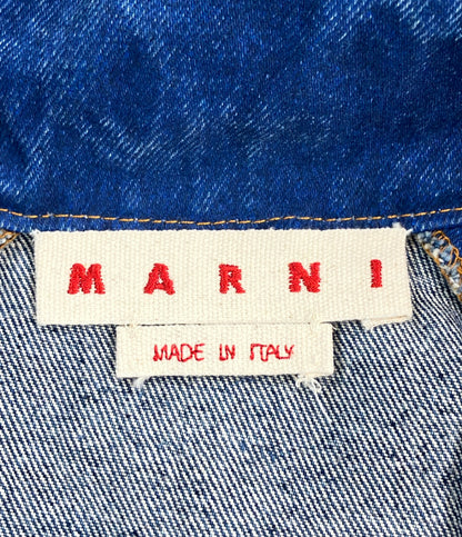 美品 MARNI デニムスタンドカラーブルゾン JUJU0045X0 USCU83 メンズ SIZE 44 (S) マルニ