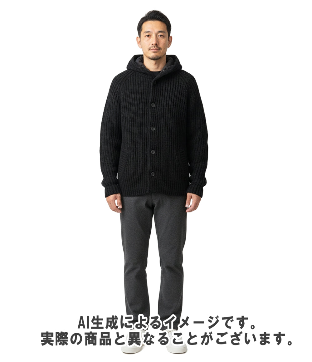 Herno 長袖カーディガン ニット フロントボタン フード スタンドカラー ライナー中綿入りナイロン mc000150u 70016-9200 メンズ SIZE 48 (L) ヘルノ