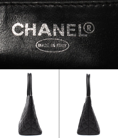 CHANEL トートバッグ ハンドバッグ シルバー金具 6番台 マトラッセ キャビアスキン 復刻 ココマーク A01804 レディース シャネル