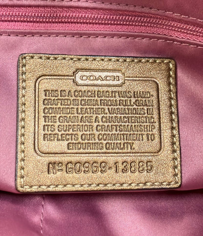 COACH トートバッグ レザー オプアート 13885 レディース コーチ