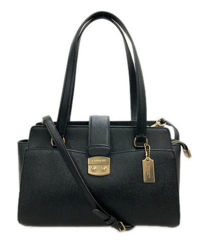 美品 COACH ハンドバッグ ショルダーバッグ 2WAY 斜め掛け クロスグレーンレザー F37832 レディース コーチ