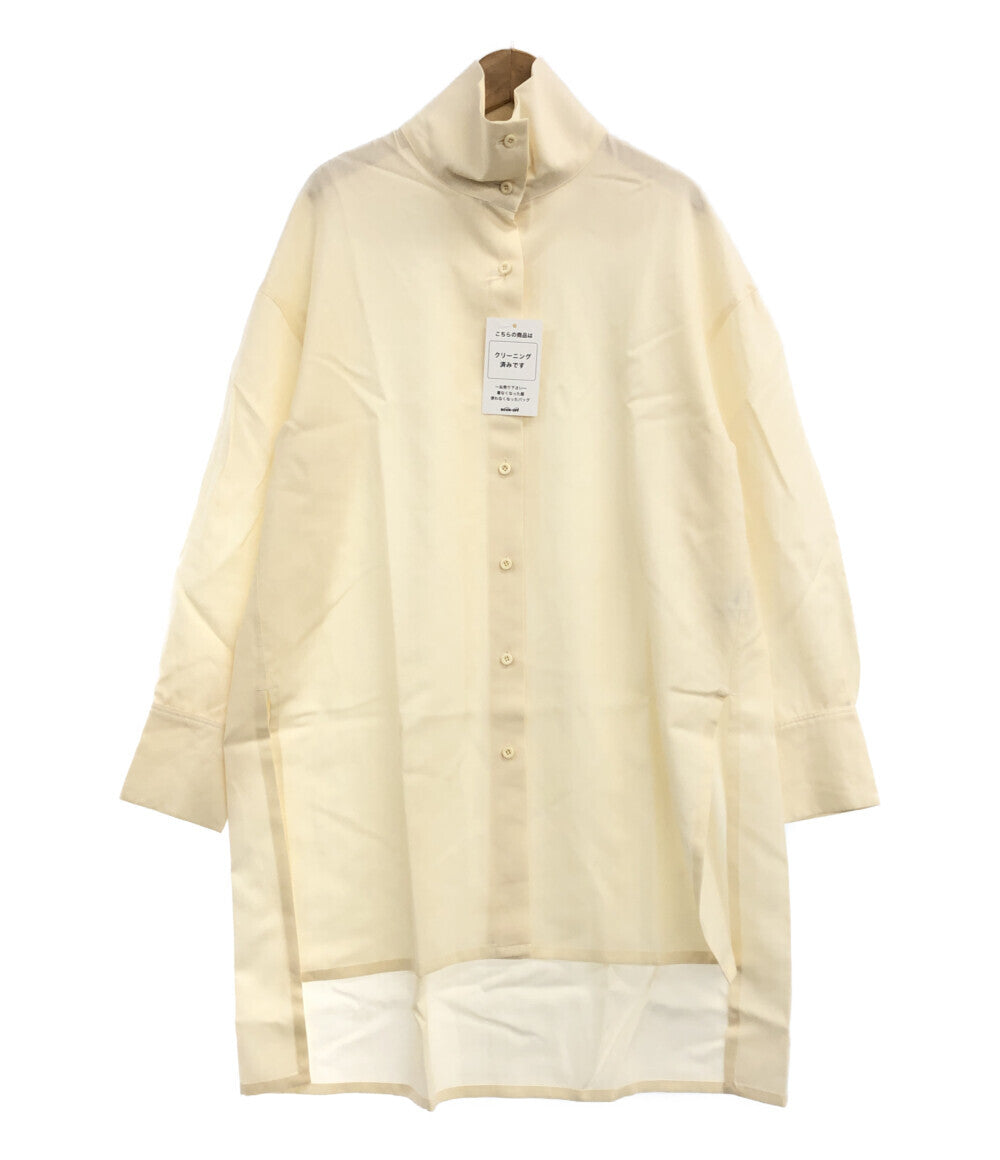 オーバーサイズ ハイネックロングシャツ     39-06-84-06702 レディース SIZE S (S) CABaN