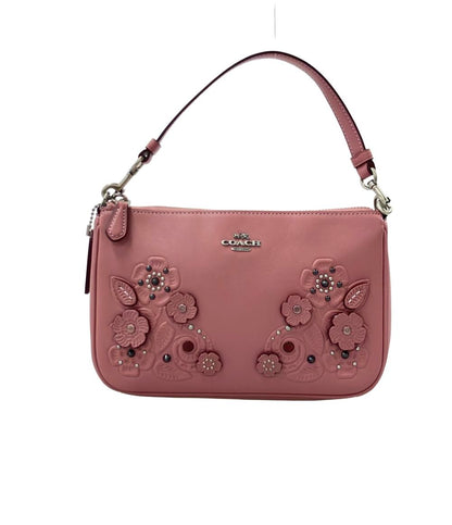 美品 COACH ハンドバッグ 花柄 フラワーモチーフ 12048 レディース コーチ