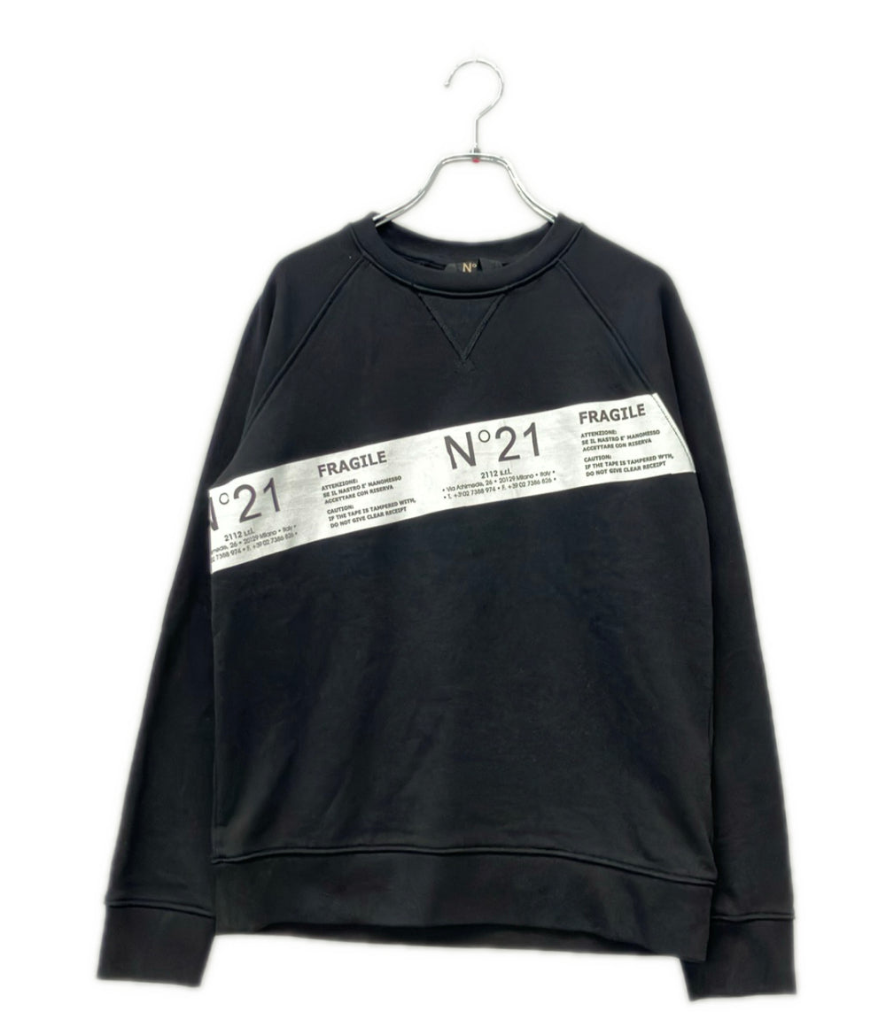 N°21 ロゴプリント 長袖 スウェット P20EN1M E0424214 レディース SIZE XS ヌメロ ヴェントゥーノ