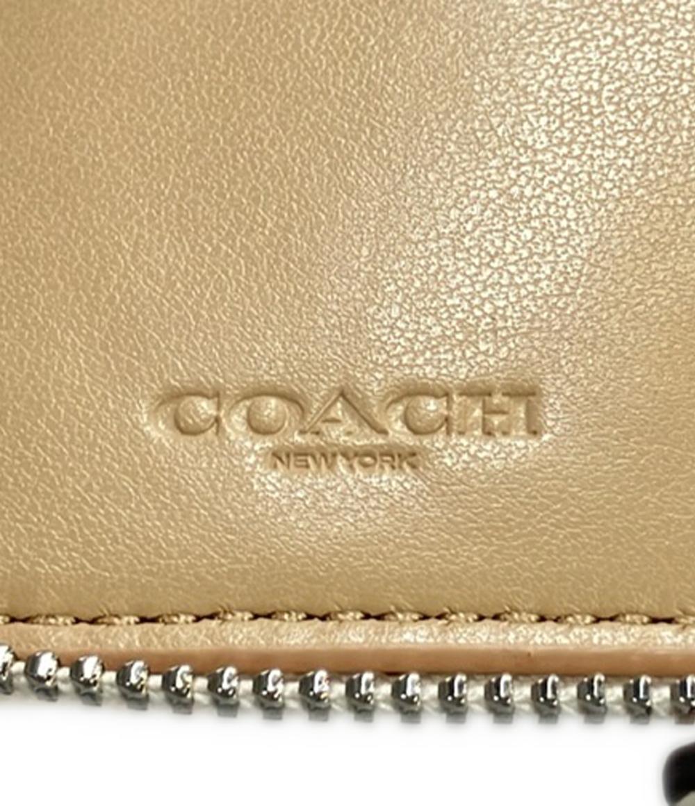 COACH ラウンドファスナー二つ折り財布 レザー F73086 レディース コーチ