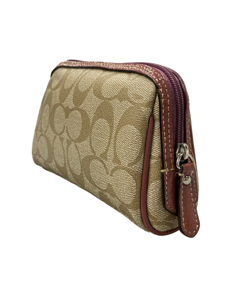 COACH ポーチ コスメポーチ シグネチャー レディース コーチ