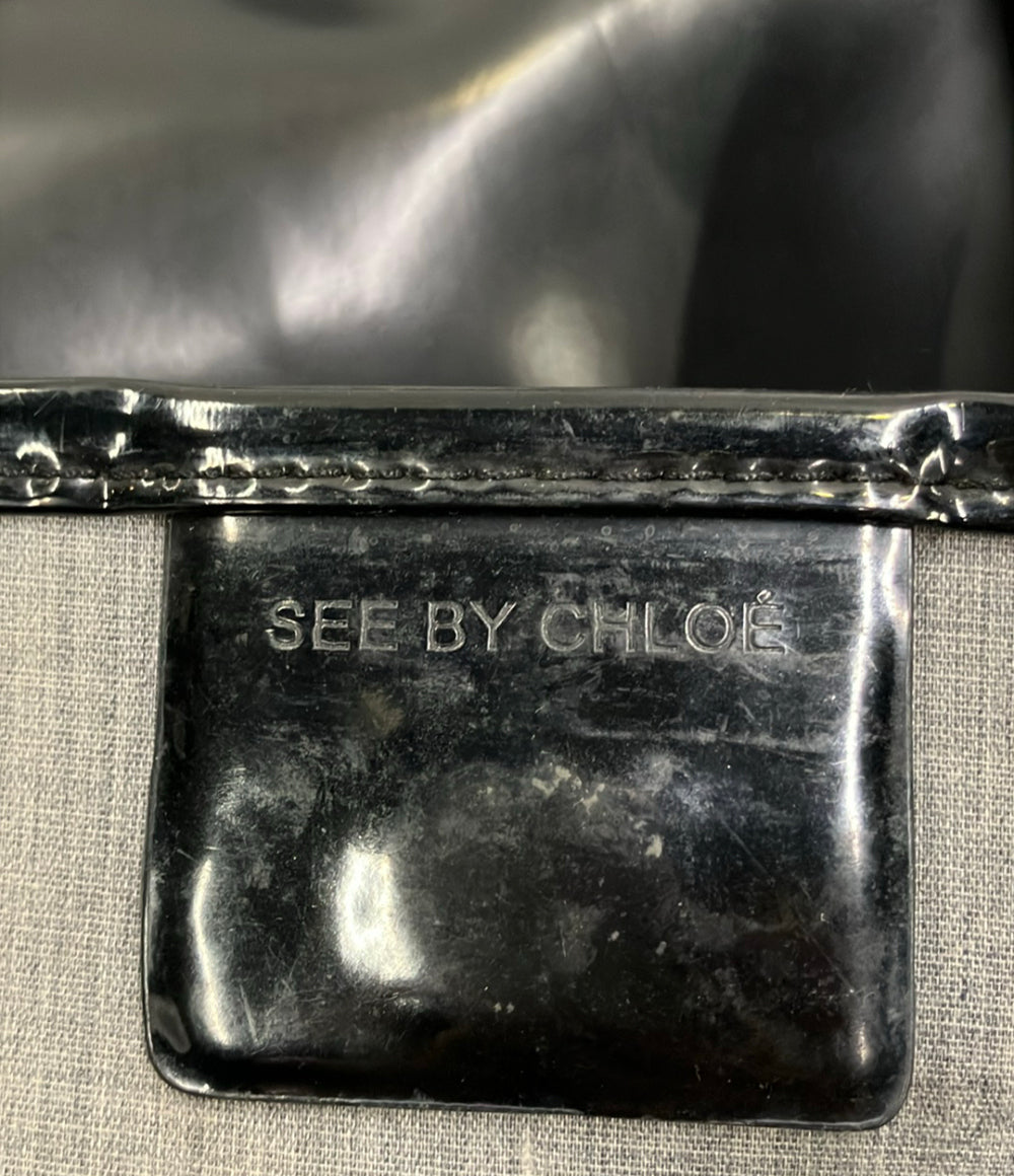 SEE BY CHLOE トートバッグ エナメル レディース シーバイクロエ