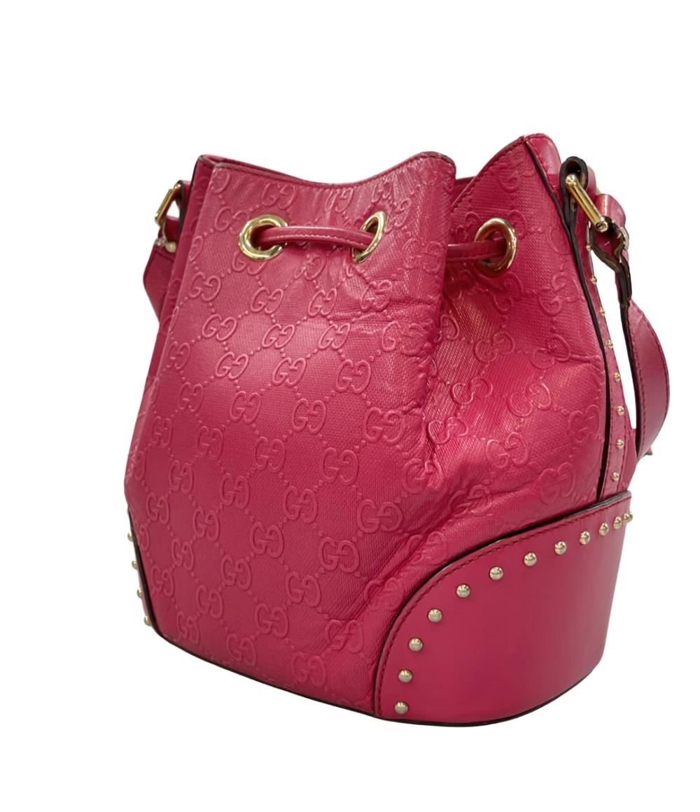 GUCCI ショルダーバッグ 斜め掛け 巾着バッグ 354229 525040