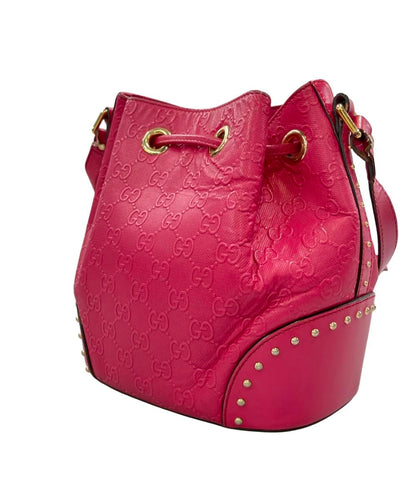 GUCCI ショルダーバッグ 斜め掛け 巾着バッグ 354229 525040 レディース グッチ